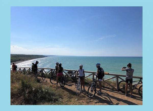 COSTA DEI TRABOCCHI in bici al tramonto